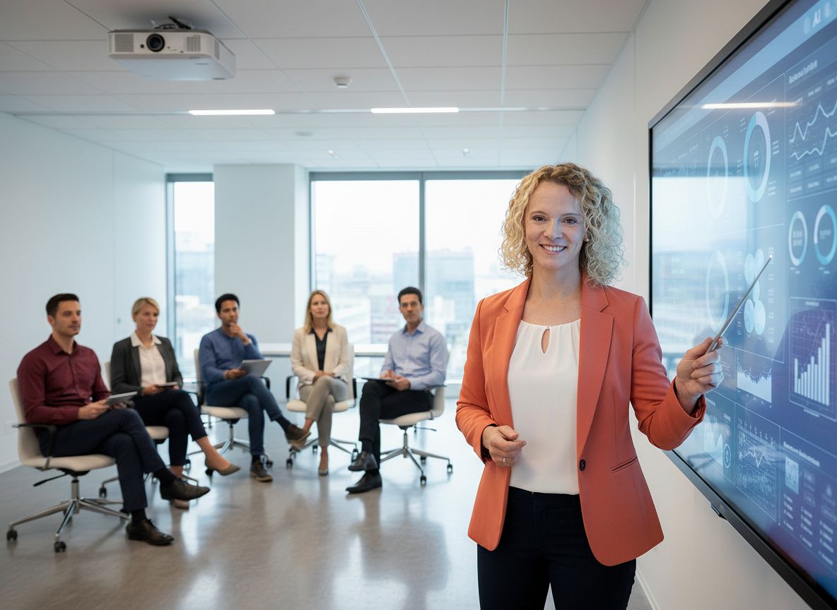 Bild Cathrin Gerhard-Kaufmann bei einem Vortrag
